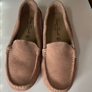 Enzo Tesoti Women's Suede loafers Pale Pink Shoes